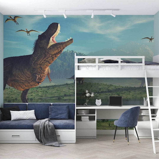 Caravelshop Autocolantă Tapet pentru copii Acoperit cu vinil L350xA270buc