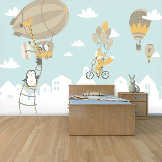 Caravelshop Autocolantă Tapet pentru copii Acoperit cu vinil L300xA270buc