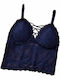 Potre Bralette Women's Bralette Bra Navy Blue
