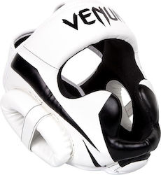 Venum Adult Full Face Boxing Headgear Synthetic Leather White