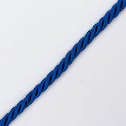 Κορδόνι Rayon Τρικλωνο Μπλε Ροαγιαλ 0,7 Cm Μέτρο