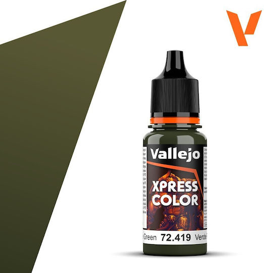 Acrylicos Vallejo Model Making Paints in Green Color 18ml