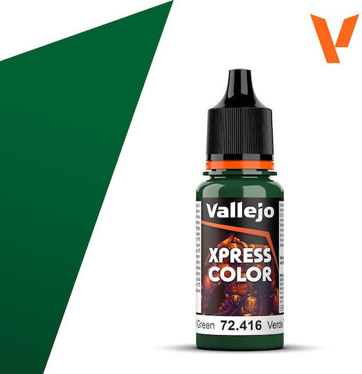 Acrylicos Vallejo Model Making Paint In Green Colour 18ml