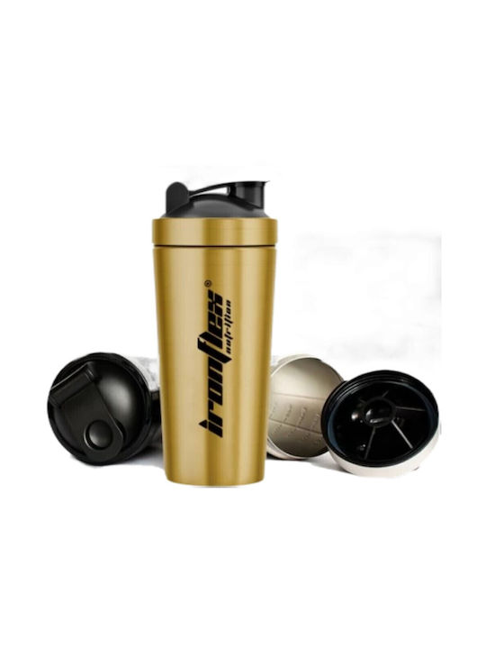 Ironflex Nutrition Ironflex Shaker Πρωτεΐνης 750ml Πλαστικό Χρυσό