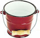 Dinox Bucket Serving Basket Metallic with Diameter 14cm 1pcs