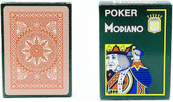 Modiano Cristallo Plasticized Card Deck Red