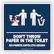 Infosign Πινακίδα WC 20x20cm 14505