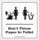 Infosign Πινακίδα WC 14x14cm 14406