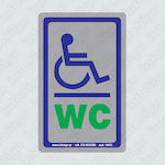 Infosign Self-Adhesive WC Disabled Sign 17496