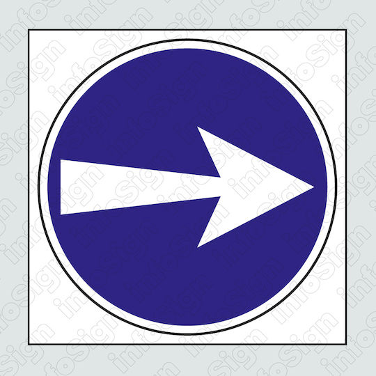 Infosign Sign Self-Adhesive PVC "Direction Arrow" 30898 1pcs