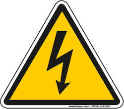 Infosign Sign Risk of Electric Shock 26x30cm.