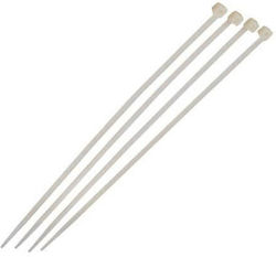 UYUS TOOLS Δεματικά Καλωδίων Πλαστικά 300mmx4.8mm σε Λευκό χρώμα (100τμχ) (AMR005)
