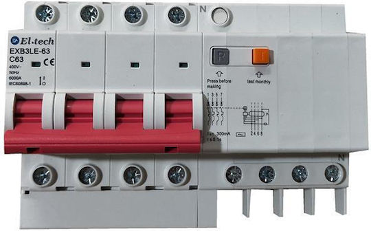EL-Tech Phase Relays Leckage der Erde 63A