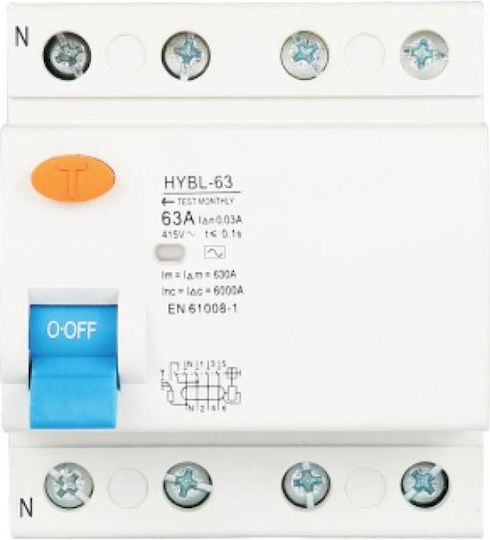 EL-Tech Phasenrelais Leckage der Erde 63A Tetrapol