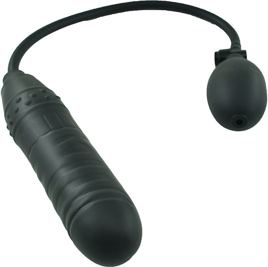 Guilty Toys Ρεαλιστικό Dildo Φουσκωτό Μαύρο 15cm