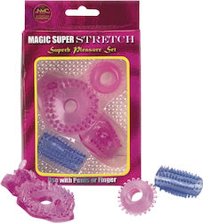 Super Set Cock Rings Schwanz Mehrfarbig 3Stück