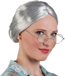 Carnival Wig with Braids Gray