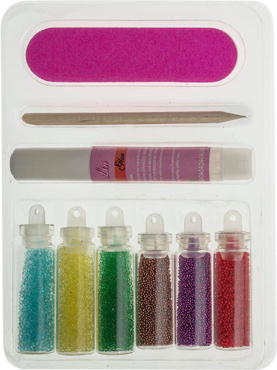 Beautifly Kaviar für Nägel in Silber Farbe 9Stück