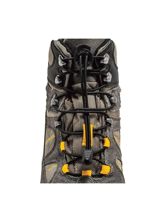 Lock Laces Κορδόνια Παπουτσιών Ελαστικά Μαύρα 2τμχ 162cm