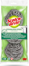 Scotch Brite Комплект Кухненски Гъби За Плочи Сребристи 3 Бройки
