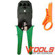 Vtools Ethernet Internet Cable Crimping Plier RJ11, RJ45 with Cable Cutter