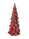 Christmas Decorative Glass Tree 31cm Red
