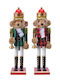 Kaemingk Wooden Christmas Nutcracker 38cm Green