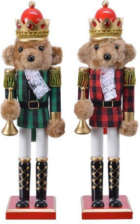 Kaemingk Nutcracker de Crăciun Lemn Verde Înălțime 38cm.