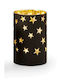 Philippi Christmas Metallic Black Candlestick 13.9cm