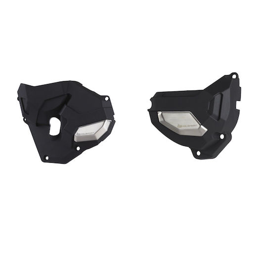 Polisport Motorrad-Motorschutzabdeckung Schwarz