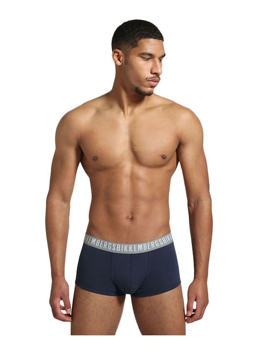 Bikkembergs Herren Boxershorts Blau 3Packung