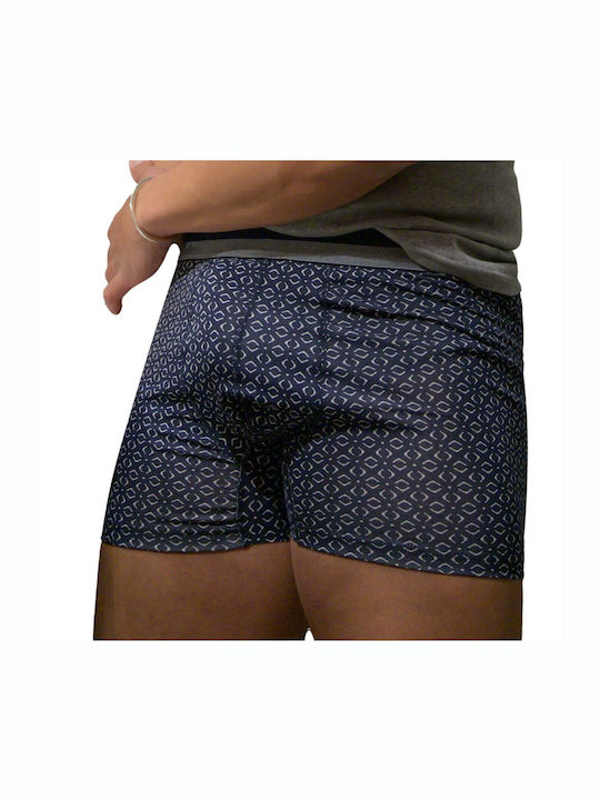 Yolofashion Herren Boxershorts Blau 1Packung