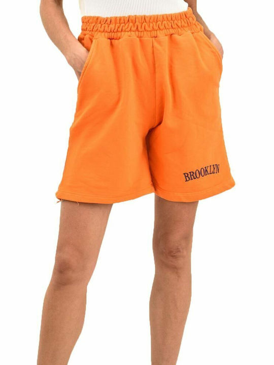 Potre Women's Sporty Bermuda Shorts Orange