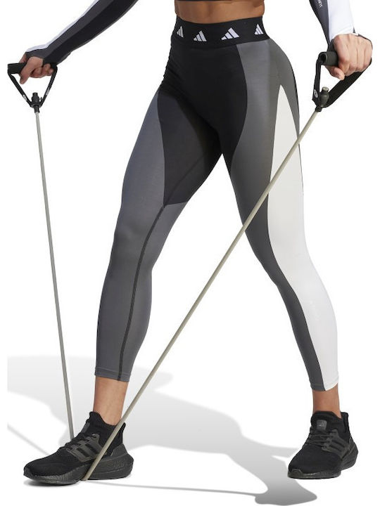 Colorblock Training Γυναικείο Cropped Κολάν Γκρι