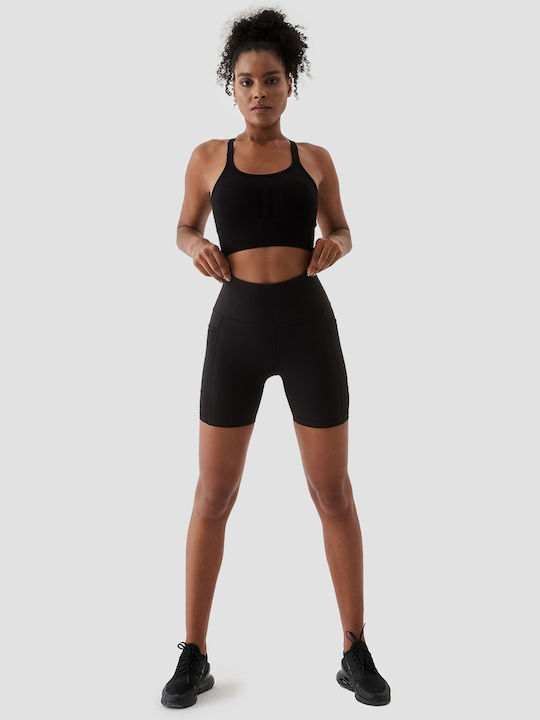 Superstacy Women's Training Legging Shorts High Waisted Black