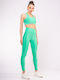Training Women's Long Firming High Waist & Push Up Green Leggings