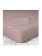 Marwa Bettlaken Super-Doppel mit Gummiband 160x200+30cm. Rosa