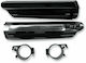 UFO Motorcycle Front Suspension Protectors Yamaha YZ 125 / YZ 250 Black