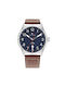 Tommy Hilfiger Watch Battery with Brown Leather Strap