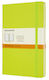 Moleskine Classic Collection Notebook 192 Sheets Ruled with Elastic Lemon Green