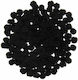 I-Mondi Black Craft Pom Pom Set of 200pcs