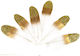 Anhui Province Jinrui Auto Parts Co. LTD Craft Feathers Gold Set of 6pcs