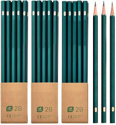 Pencil 2B Green 10pcs