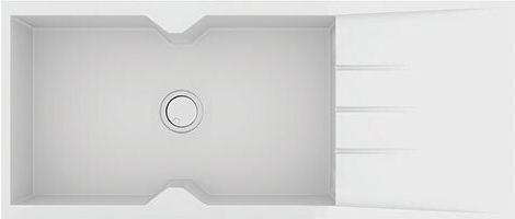Crown Quadra Q16 Drop-In Μ116xΠ50cm Bianco Ice Crown Quadra Q16 Drop-In Μ116xΠ50cm Bianco Ice