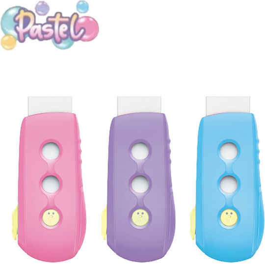 Keyroad Eraser for Pencil and Pen Pastel Smile (Μiscellaneous colours) 1pcs