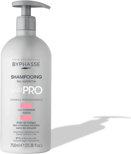 Byphasse Hair Pro Liss Extreme Shampoos Smoothing for All Hair Types 750ml