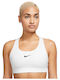 Dri-Fit Swoosh Γυναικείο Αθλητικό Μπουστάκι Λευκό
