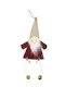 Hängender Zwerge Ornament Stoff Rot 24x11cm
