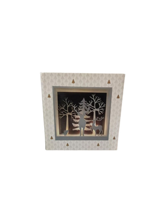 Осветена Коледна Фигура Рамка 33x33x3см.