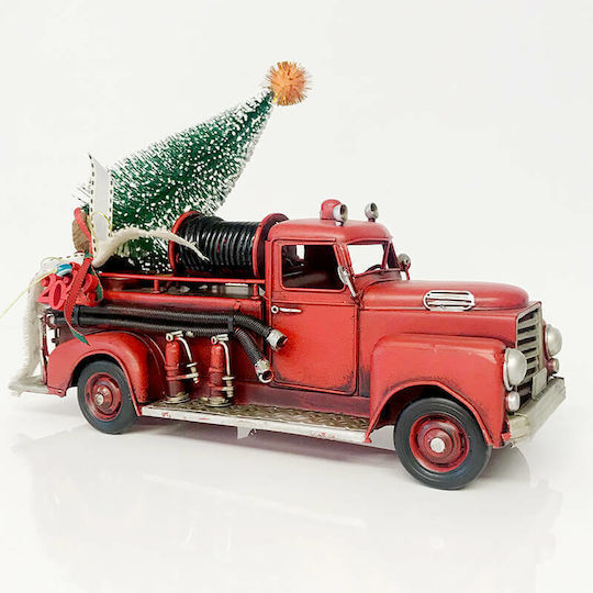 Weihnachtliche Figur Auto Rot